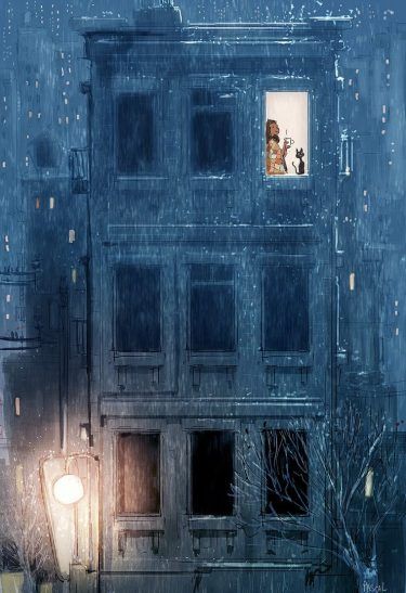 Pascal Campion, الرسومات اللطيفة, In The Rain, Anime Scenery, Animation Art, The Rain, Aesthetic Art, Amazing Art, Cartoon Art