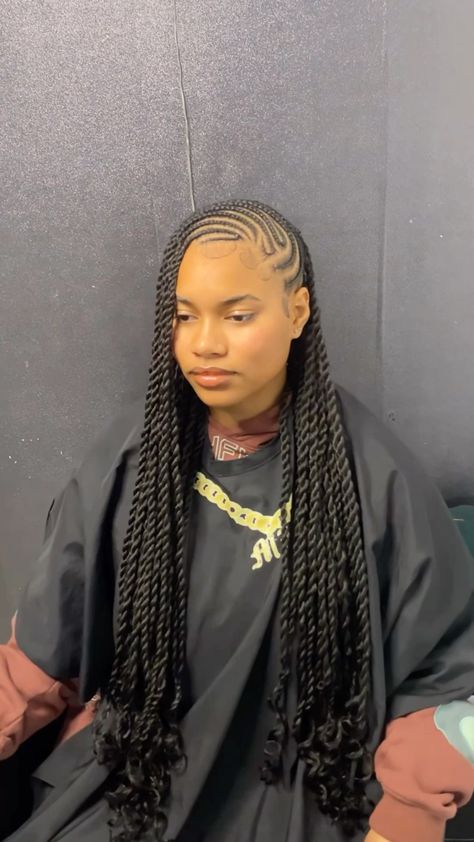 Popular Braid Styles For Black Women, Braided Fishtail Hairstyles, Alisha Keys Braids Hairstyles, Ashanti Braids, Cute Braided Styles, Shuku Hairstyle, Fulani Twist, Twist Hairstyles For Black Women, Christmas Braids