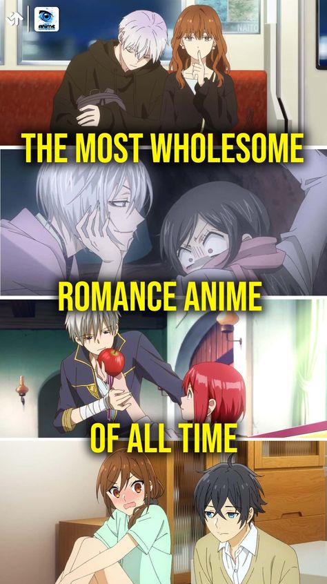 Tragic romances are great and all, but sometimes what you want is a cute, heartwarming story about two people falling in love. If you're looking for new wholesome romances to watch, we've got you covered. The best romantic comedy anime series know how to deliver both heart and humor, but there are also more slice-of-life, low-stakes anime series on this list, too. Love your adorable ro... #romanceanime #wholesomelove #romcomanime #sliceoflife #kaguyasama #horimiya #tsukigakirei #asignofaffection Wholesome Romance Anime, Romcom Anime To Watch, Anime Suggestions Romantic, Anime Romance Movie List, Romance Animes To Watch, Romantic Animes To Watch, Comedy Anime To Watch, Romance Anime To Watch List, Anime Romance Movie