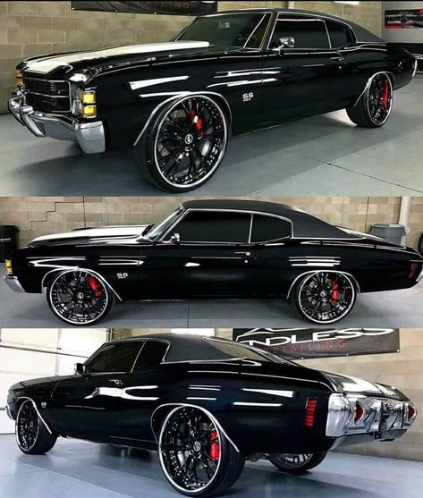 Ss Chevelle, Chevy Caprice Classic, Black Demon, Muscle Cars Mustang, 72 Chevelle, Donk Cars, Chevy Chevelle Ss, Old Muscle Cars, Custom Cars Paint