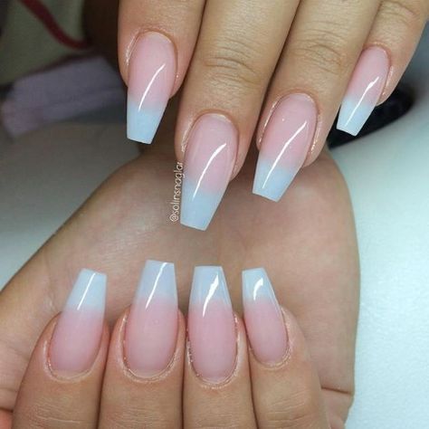 Ombre French Nails, French Fade, Ombre Acrylic Nails, Pastel Nails, Acrylic Nail Art, Beauty Nail, French Tip Nails, Square Nails, Gorgeous Nails