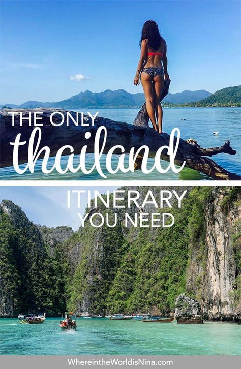 Thailand Itinerary 2 Weeks, 2 Weeks In Thailand, Trip To Thailand, Thailand Honeymoon, Thailand Itinerary, Thailand Vacation, Thailand Adventure, Thailand Backpacking, Thailand Travel Tips