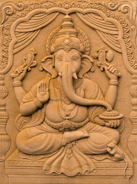 Hindu god ganesha lord of success Premiu... | Premium Photo #Freepik #photo #indian-god #hindu-god #hindu-festival #hindu Canvas Drawings For Beginners, Easy Canvas Drawings, Arte Ganesha, Pouring Acrylic Paint, Ganesha Images, Painting Beginners, Drawings For Beginners, Ganesha Drawing, Mural Art Design