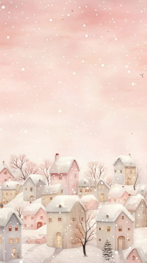 Christmas houses snow architecture backgrounds. AI generated Image by rawpixel. | free image by rawpixel.com / Ava Winter Christmas Wallpaper, Snow Architecture, Pink Christmas Iphone Wallpaper, Christmas Wallpaper Ipad, January Wallpaper, Vintage Pink Christmas, Christmas Background Images, Cute Wallpapers For Ipad, Christmas Houses