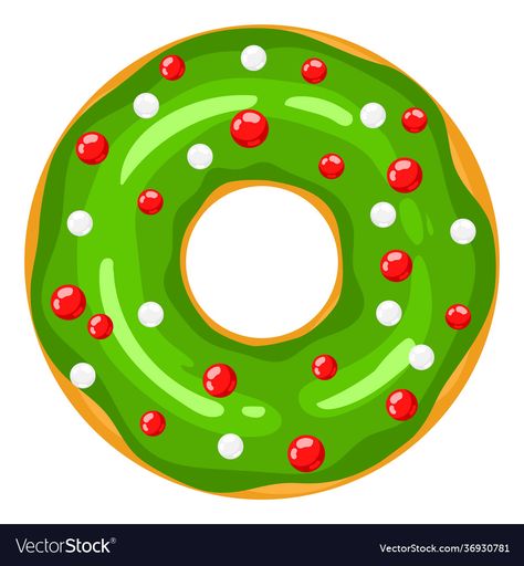 Christmas Candy Pictures, Donuts Png, Christmas Boarders, Donut Images, Donut Cartoon, Green Donut, Locker Signs, Candy Pictures, Donut Vector