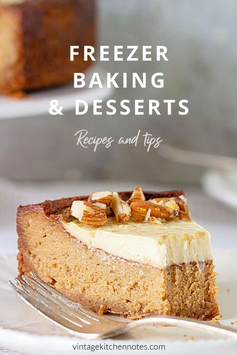 A make-ahead guide to Freezing Baked goods and Desserts. How to organize your space plus the best recipes and tips. Batch bake and freeze! #freezer #baking #desserts #recipes #tips Freezer Baking, Freezer Desserts Recipes, Bake And Freeze, Freezer Desserts, Fitness Humor, Cookies Bars, Frozen Pie, Baking Desserts, Make Ahead Desserts