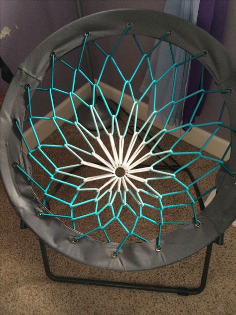 Blue, white, and turquoise bungee chair from target #alexfromtarget Church Kids Room, Cute Chairs, Bungee Chair, Kids Church Rooms, Sliding Barn Door Closet, Downstairs Ideas, Small Kids Bedroom, Travel Themed Room, Teen Girls Room