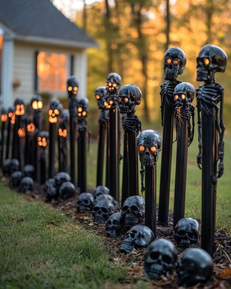 Creepy Halloween Props Diy, Ultimate Halloween Decorations, Halloween Wood Silhouettes, Cheap Outdoor Halloween Decor, Dollar Tree Halloween Wall Decor, Halloween Decor Graveyard, Foam Halloween Decor, Pvc Pipe Halloween Decorations, Elegant Halloween Decor Outdoor