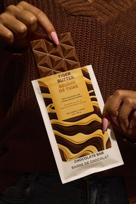 Tiger Butter Chocolate Bar Chocolate Bar Photography Ideas, Dark Chocolate Photography, Brown Aesthetic Chocolate, Chocolate Bar Photography, Chocolate Moodboard, Chocolate Photoshoot, Healthy Chocolate Bars, Tiger Butter, Bar Pics