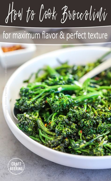 Parmesan Broccolini Recipe, Meals With Broccolini, Broccolini And Mushroom Recipe, Broccolitini Recipes, Best Way To Cook Brocollini, Best Broccolini, Cooking Broccolini On Stove, How To Make Brocollini, Best Way To Cook Broccolini