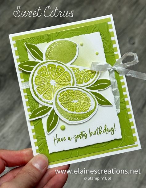 Sweet Citrus, Wink Of Stella, Green Cards, Stamping Up Cards, Limes, Apple Green, Paper Pumpkin, Card Kit, Halloween Cards