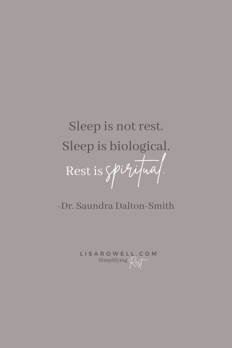 I love this quote about rest from Dr. Dalton-Smith! Quotes On Rest, Quotes About Rest, Rest Day Quotes, Sacred Rest, Rest Quote, Rest Quotes, Witch Quotes, Joy Quotes, Emotional Freedom