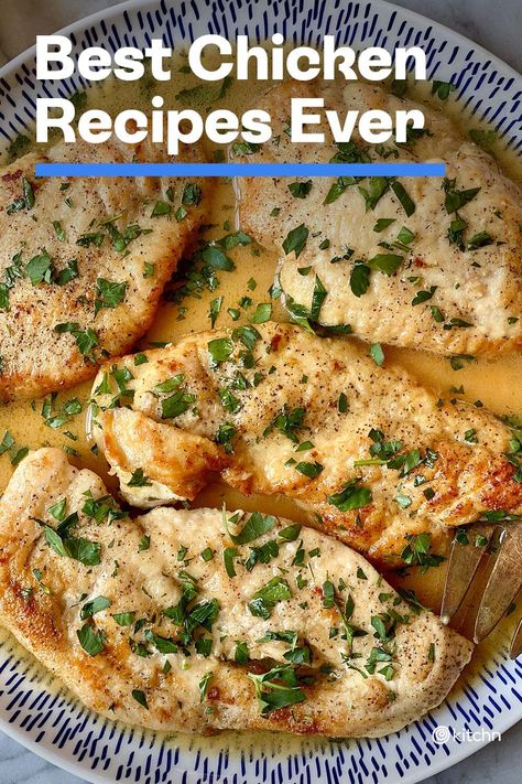 Our collection of tasty chicken recipes is near endless, so while it’s impossible to pick favorites, we did pull together some of our very best and brought them all together in one place. Here are more than 90 of our greatest chicken recipes of all time. You’ll definitely want to keep this list handy. #bestchickenrecipe #bestchickenrecipes #chickenrecipe #chickenrecipes #chicken #cookingchicken #bakedchicken Famous Chicken Recipes, Recipe Critic Recipes Chicken, Most Popular Chicken Recipes, Baked Chicken Recipes For A Crowd, Top Rated Chicken Recipes, Company Chicken Recipes, Allrecipes.com Chicken, Taste Of Home Chicken Recipes, Top Chicken Recipes On Pinterest