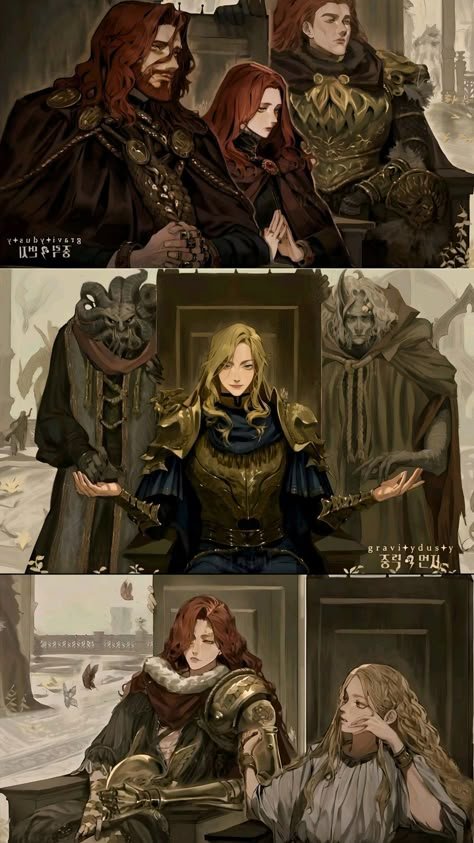 Elden Ring Anime Art, The Tarnished Elden Ring, Elden Ring Tarnished Art, Ranni X Tarnished, Elden Ring Malenia X Tarnished, Ranni Elden Ring Fan Art, Elden Ring Character Art, Thiollier Elden Ring, Godwin The Golden Elden Ring