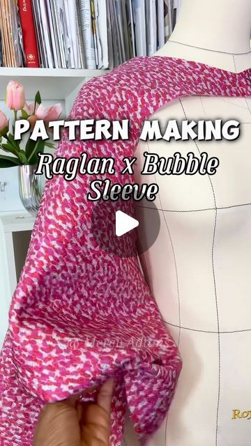 Raglan Sleeve Pattern Sewing, Bubble Sleeve Pattern, Sleeve Patterns Sewing, Corset With Sleeves, Diy Sleeves, Bolero Sewing Pattern, How To Make A Corset, Raglan Pattern, Puff Sleeve Pattern