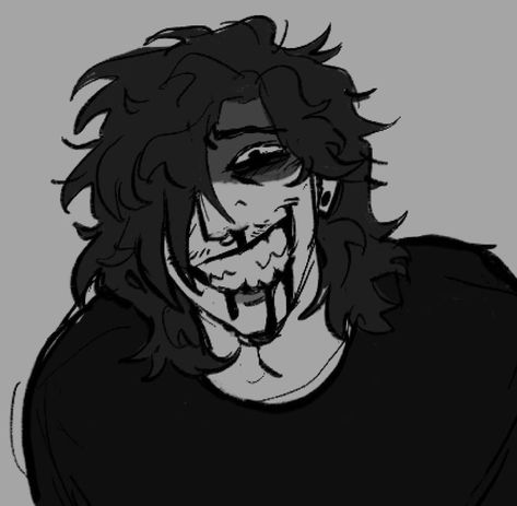 Art References Blood, Horror Oc Male, Habit Emh Aesthetic, Blood Drawing Reference, Horror Art Reference, Gender Envy Art, Habit Emh Fanart, Expression Drawing Reference, Horror Pose Reference