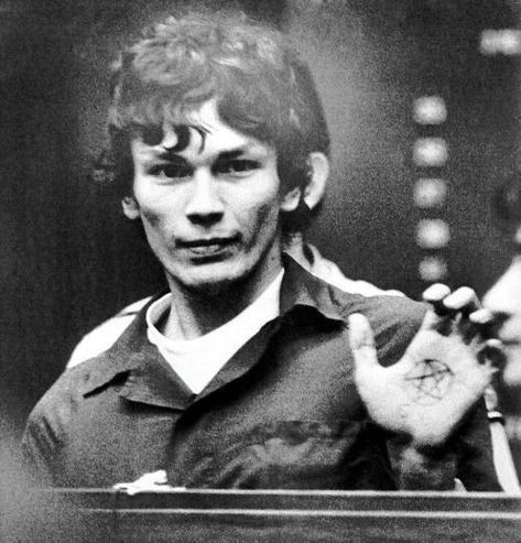 Richard Ramirez aka the Nightstalker committed a string of home invasions and murders from 1984 to 1985. Click to read more and for more true crime cases and true crime stories Night Stalker, Hand Tattoo, White