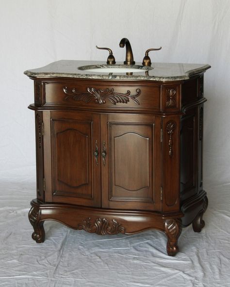 Miami Bathroom Vanity | Chinese Arts Inc. | 305-477-4992 Miami Bathroom, Vintage Bathroom Vanities, Vessel Sink Bathroom Vanity, Cheap Bathroom Vanities, Antique Bathroom Vanity, Antique Bathroom, Victorian Bathroom, Single Sink Bathroom, Single Sink Vanity