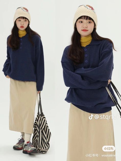 Simple Style Outfits, Outfits 2000s, Maxi Outfits, Cold Weather Outfits, Warm Outfits, Retro Outfits, Urban Fashion, Unique Fashion, Pretty Outfits