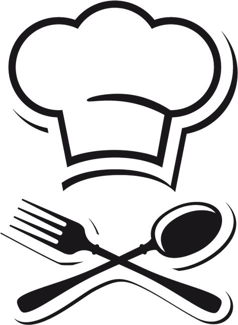 Chef, Logo Design, Black And White, White, Black, Design