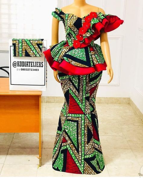 Latest Ankara Skirt and Blouse 2021 - Ladeey Six Pieces Skirt, Latest Ankara Skirt And Blouse, African Ladies, African Party Dresses, Stylish Naija, Ankara Clothing, Ankara Skirt And Blouse, African Lace Styles, African Fabric Dress