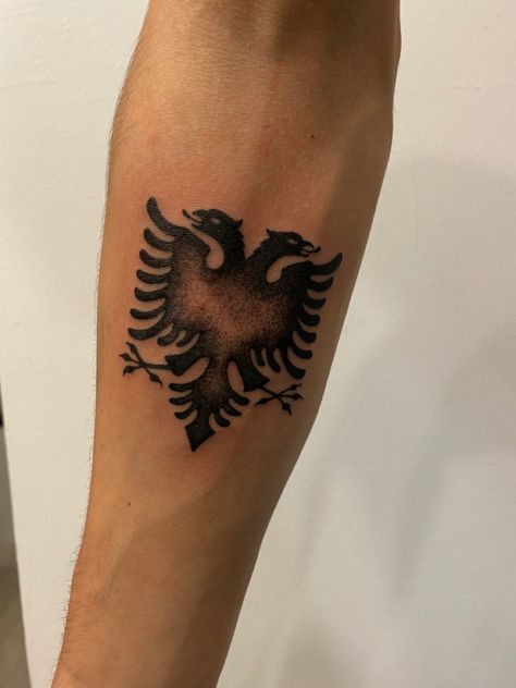 Albania Tattoo, Albanian Tattoo, Man Tattoos, Albania Flag, Fake Tattos, Double Headed Eagle, Funny Horses, Eagle Tattoo, Albania