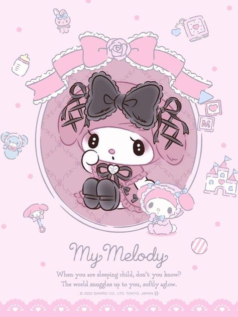 Tartan Wallpaper, Melody Wallpaper, Charmmy Kitty, My Melody Wallpaper, Jirai Kei, Icon Cute, Wallpaper Project, Sanrio My Melody, Hello Kitty Characters