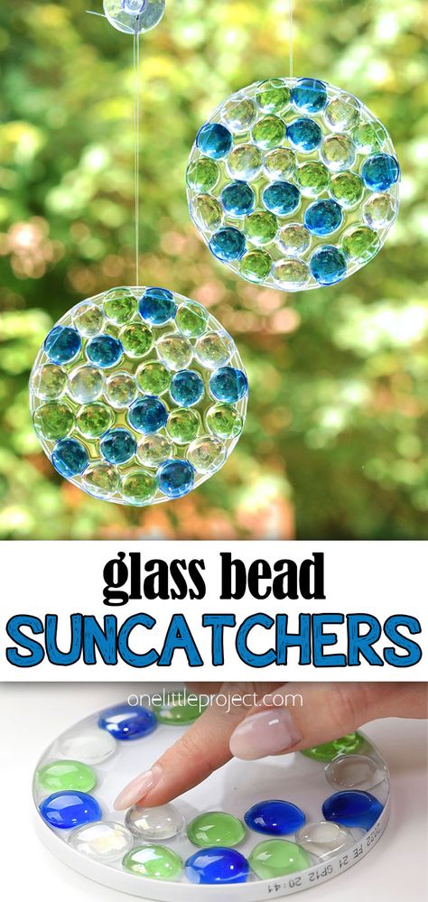 Kids Craft Gifts, Suncatcher Diy, Glass Bead Crafts, Diy Suncatchers, Suncatcher Craft, Diy Wind Chimes, Vbs Crafts, Summer Crafts For Kids, Crafts For Seniors