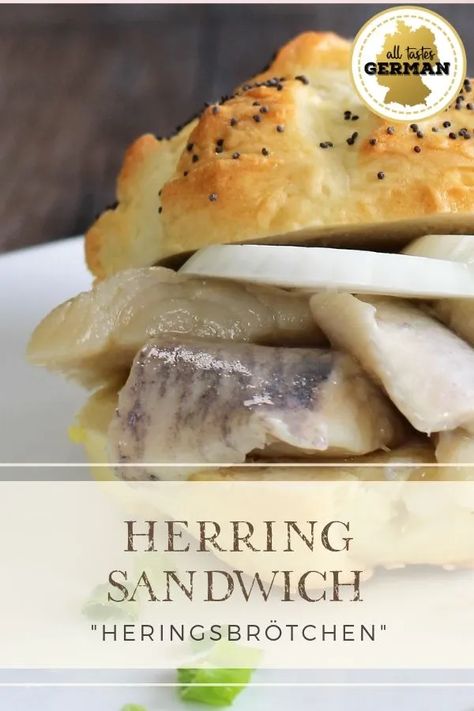 Creamed Herring Recipe, Herring Sandwich, Herring Recipe, Sandwich Pickles, Herring Recipes, Pickled Herring, Kaiser Rolls, Summer Traditions, Burger Sliders