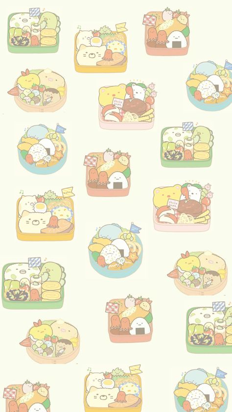 Sumikko Wallpaper, Bento Kids, Sumikko Gurashi, Ghibli Art, Cute Backgrounds, Ipad Wallpaper, Phone Wallpapers, Cute Stickers, Cute Drawings