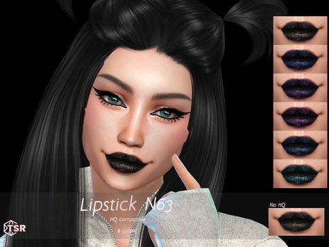 Sims 4 CC - Makeup - Lipstick - The Sims Resource - qLayla Black Lipstick Sims 4 Cc, Sims 4 Goth Lipstick, Sims 4 Black Lipstick, Sims 4 Cc Makeup Lipsticks, Sims 4 Cc Lipstick, Sims 4 Lipstick, Cc Makeup, Sims 4 Hair Male, Sims 4 Male Clothes