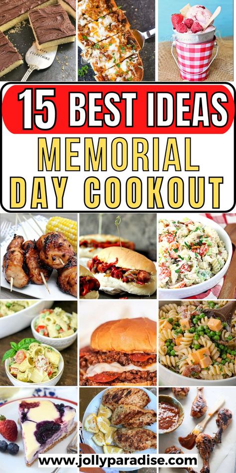 Memorial Day is the perfect time to fire up the grill and enjoy Memorial Day cookout ideas. We've got you covered with plenty of memorial day food ideas to inspire your menu, including savory and sweet memorial day recipes and patriotic decorations. Try our delicious cookout desserts, like berry pies and ice cream sundaes. Plus, we've got tasty cookout sides that will perfectly complement any dish. Get ready to make this memorial day food unforgettable with our collection of cookout ideas. Memorial Day Food Ideas, Memorial Day Cookout, Cookout Desserts, Berry Pies, Memorial Day Food, Cookout Ideas, Memorial Day Foods, Cookout Sides, Memorial Day Recipes