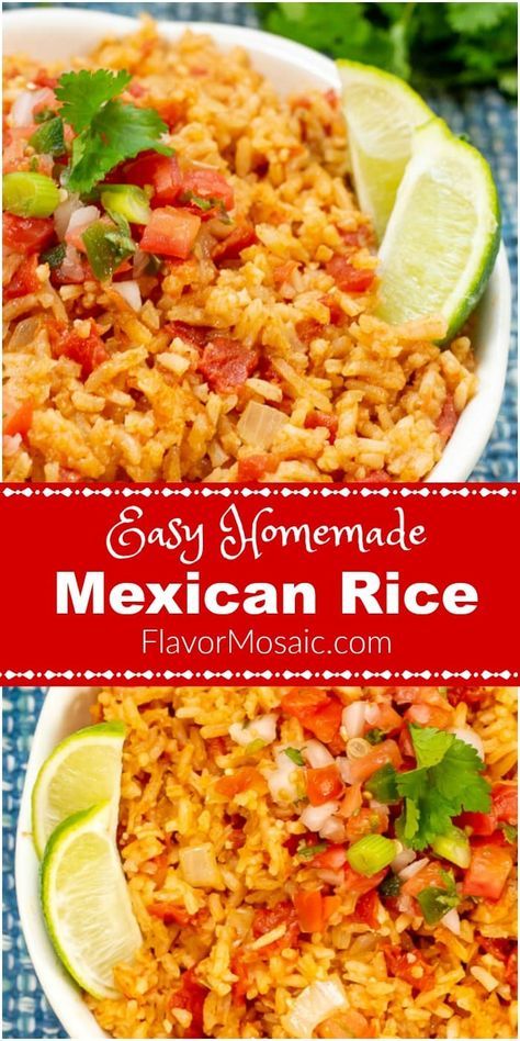 Birthday Dinner Meals, Homemade Mexican Rice, Mexican Main Dishes, Mexican Rice Easy, Mexican Rice Recipes, Mexican Side Dishes, Homemade Mexican, Rice Recipes For Dinner, Salsa Dance