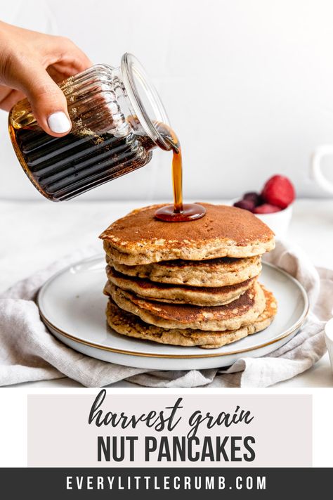 Harvest Grain And Nut Pancakes, Sour Milk Pancakes, I Hop Pancake Recipe, Ihop Pancakes, Whole Grain Pancakes, Healthy Pancake, Healthy Pancake Recipes, Pancake Recipe Easy, Pancakes Easy