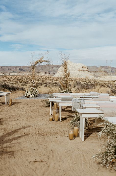 Grand Canion, Amangiri Wedding, Cloth And Flame, Wedding Decor Ceremony, Elopement Desert, Processional Songs, Candlelit Table, Wedding Dress Groom, Wedding Outdoors