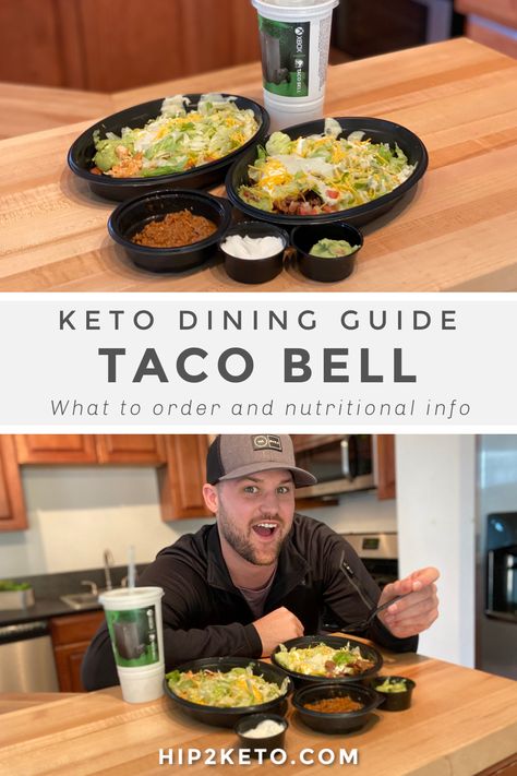 Every day is Taco Tuesday at Taco Bell! This keto nutritional dining guide covers everything keto on their delectable menu. #keto #lowcarb #ketotacobell #ketodiningguide #tacobell #ketorestaurants #lowcarbrestaurants #ketofastfood #ketodining Keto At Taco Bell, Keto Taco Bell, Gluten Free Diet List, Fast Food Low Carb, Puréed Food, Best Keto Fast Food, Keto Mcdonalds, Taco Bells, Low Carb At Restaurants