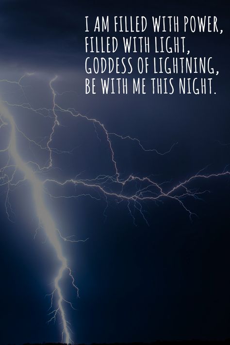 A spell for inner power, calling upon the goddess of lightning for strength. . . #strength #inspiration #magic #magicspells #spells #lightning #night #confidence #wicca #innerstrength #power #poetry Storm Spells Witchcraft, Lightning Witchcraft, Spell For Strength, Runes Spells, Thunder Goddess, Weather Magick, Nature Spells, Storm Magic, Spell Recipes