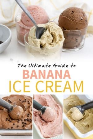 Banana Ice Cream Flavors, Paleo Vegan Dessert, Banana Ice Cream Recipe, Nice Cream Recipe, Banana Nice Cream, Dairy Free Ice Cream, Ice Cream At Home, Flavor Combinations, Healthy Ice Cream