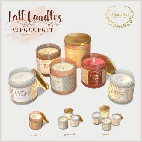 https://flic.kr/p/2hxk1Nd | {what next} Fall Candles - VIP Group Gift | New group gift out for our VIP group members, at the mainstore! The Sims 4 Pack, Lotes The Sims 4, Sims 4 Cheats, Sims 4 Tsr, Die Sims 4, Play Sims 4, Sims Packs, The Sims 4 Pc, Free Sims 4