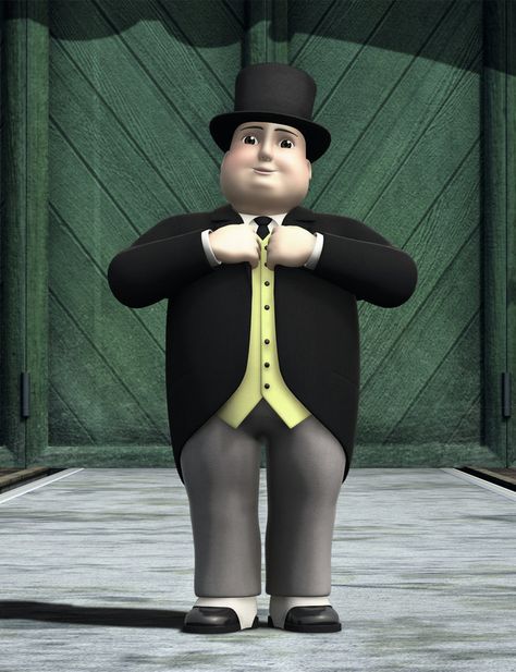 Is Sir Topham Hatt a robber baron or a paternalistic CEO? Are Thomas the Tank Engine and his friends part of a union? How does anyone make money on the Island of Sodor? Sir Topham Hat Costume, Sir Topham Hatt, Thomas Tank Engine Cake, Thomas The Train Costume, Train Tree, Train Costume, Thomas Party, Thomas The Train Birthday Party, Thomas And His Friends