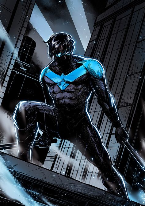 ArtStation - Nightwing, Jason Z Nightwing Art, Nightwing Wallpaper, Dc Batgirl, Robin Dc, Dc Comics Heroes, Univers Dc, Batman Artwork, Batman Comic Art, Dc Comics Artwork