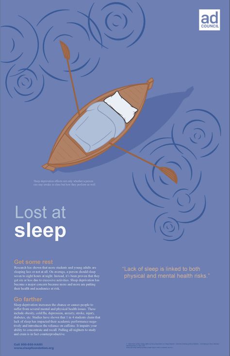 Sleep Poster Design, Sleep Campaign, Sleep Deprivation Effects, Psa Poster, Graphic Design Ads, Lack Of Sleep, Information Design, How To Stay Awake, Sleepless Nights