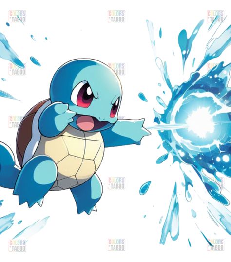 Squirtle Pokemon Art, Squirtle Wallpaper, Pokemon References, Water Pokemon, Anime Mug, Anime Fan Art, Svg Anime, Anime Png, Anime Svg