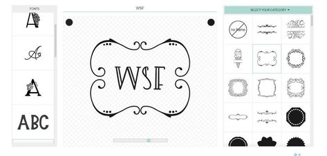 6 Free Monogram Makers and Generators Free Monogram Maker, Monogram Generator, Logo Maker Free, Free Monogram Fonts, Monogram Maker, Free Doodles, Cricut Decals, Frame Download, Free Monogram