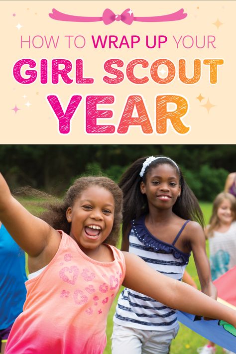 Is your troop closing things down for the summer months? Here are 4 tips to end your Girl Scout year with ease! Girl Scouts End Of Year Party, End Of Year Girl Scout Party, Girl Scout End Of Year Party Ideas, Girl Scout Brownies Meetings, Summer Lesson, Brownie Scouts, End Of Year Party, Girl Scout Activities, Troop Leader