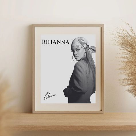 Rihanna Poster, Famous Celebrities, Rihanna, Autograph, Printed Items, Digital Prints, United States, Ships, Celebrities