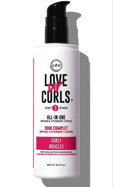 LUS Brands Love Ur Curls All-in-One Styler for Curly Hair, 8.5oz - Repair, Hydrate, and Style in One Step - For Natural Curly Textures - No Crunch, No Cast, Hair Care With Shea Butter and Moringa Love Ur Curls, Lus Hair, Define Curly Hair, Lus Brands, Enhance Natural Curls, Different Curls, Shampoo For Curly Hair, Moringa Oil, Waves Curls