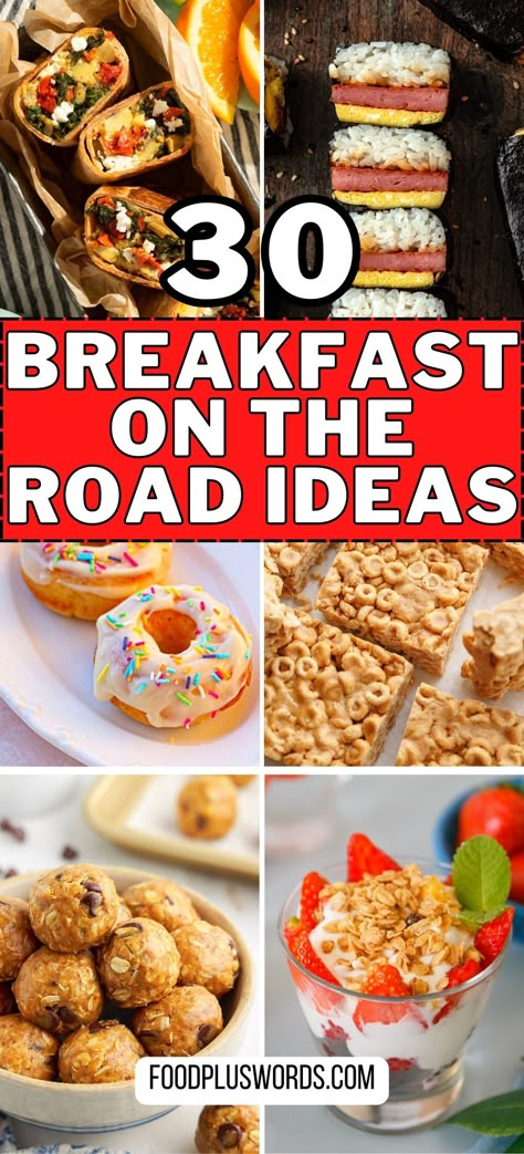 Make ahead breakfast, breakfast items, yummy breakfast, breakfast recipes Sack Breakfast Ideas, In The Car Breakfast Ideas, Quick Morning Breakfast On The Go, Easy Fast Breakfast Ideas On The Go, Easy Take Along Breakfast Ideas, Easy Rv Breakfast Ideas, Easy Road Trip Breakfast, To Go Breakfast Ideas Make Ahead, Healthy Travel Breakfast Ideas