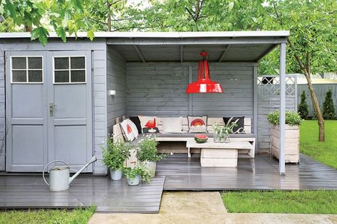 Dutch interior design in Warsaw, Poland. • Passionshake Shed Conversion Ideas, Cheap Storage Sheds, Shed Ideas, Lean To Shed, Simple Shed, Lean To, Backyard Sheds, Backyard Shed, Outdoor Sheds