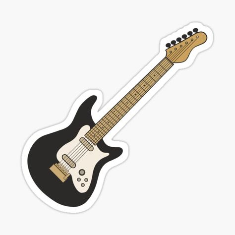 Millions of unique designs by independent artists. Find your thing. Stickers Png Aesthetic, Guitar Drawing, Diy Photo Book, Guitar Stickers, Electric Guitar Design, Making Stickers, Leather Varsity Jackets, Guitar Pics, Png Aesthetic